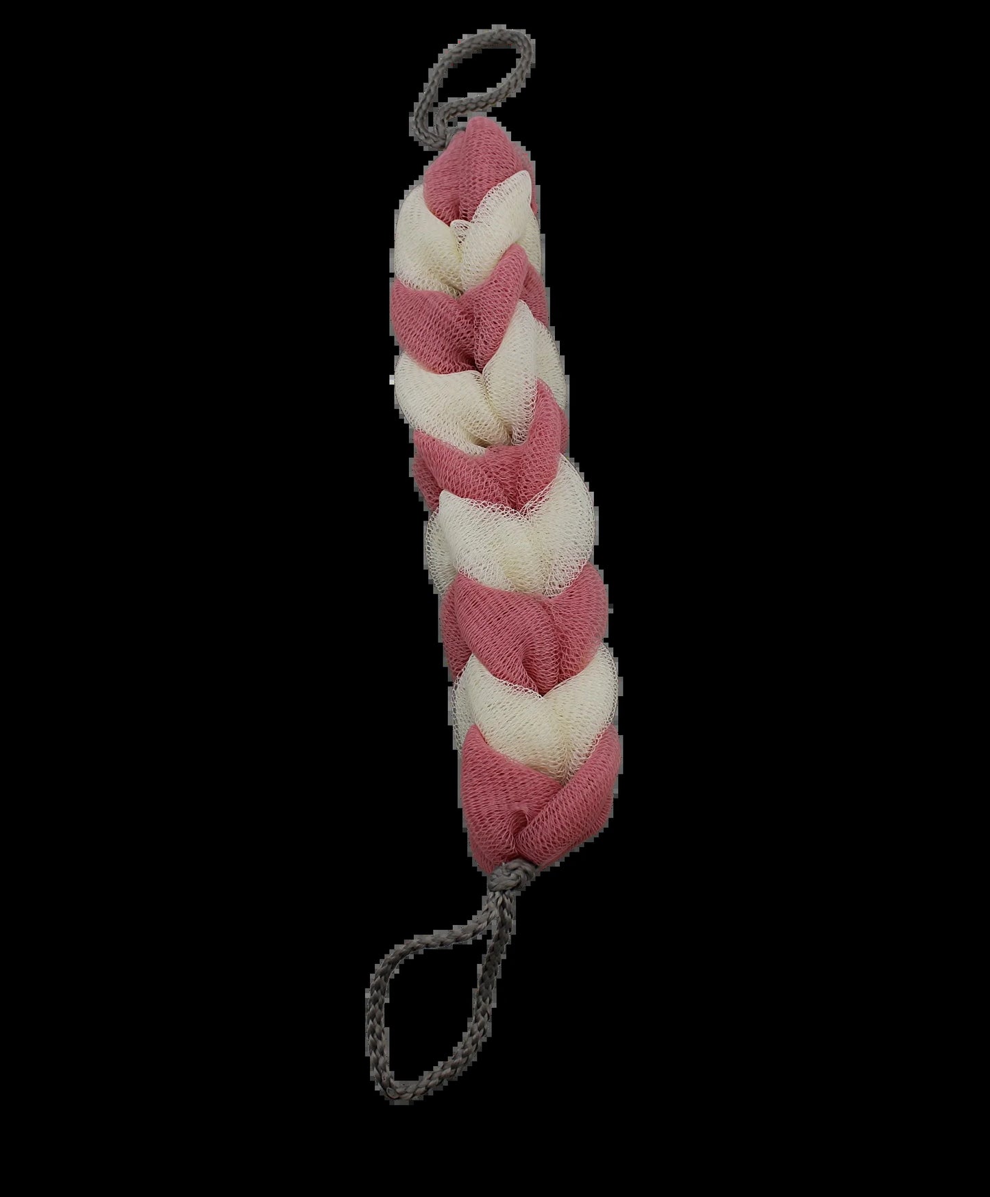 Set of 3 Pack Rope Bath Sponge Exfoliating Body Scrub Stretch Braided Loofah
