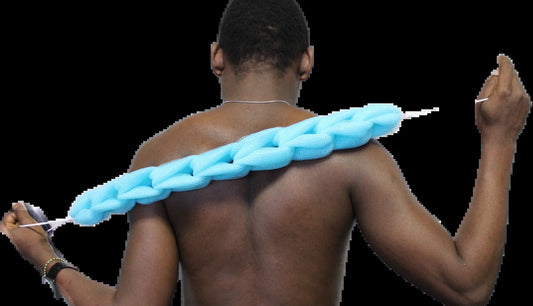 Set of 3 Pack Rope Bath Sponge Exfoliating Body Scrub Stretch Braided Loofah