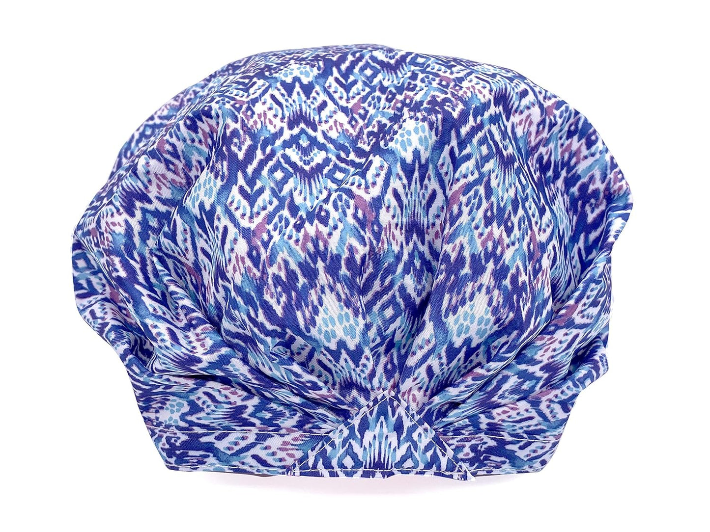 Trendy Turban Comfort Fit Reusable Shower Cap, Waterproof Polyester, Stretch Band Hem for Quiet Comfort, Elastic-Free Trim Eliminates Imprints, Roomy Design - Rainfall