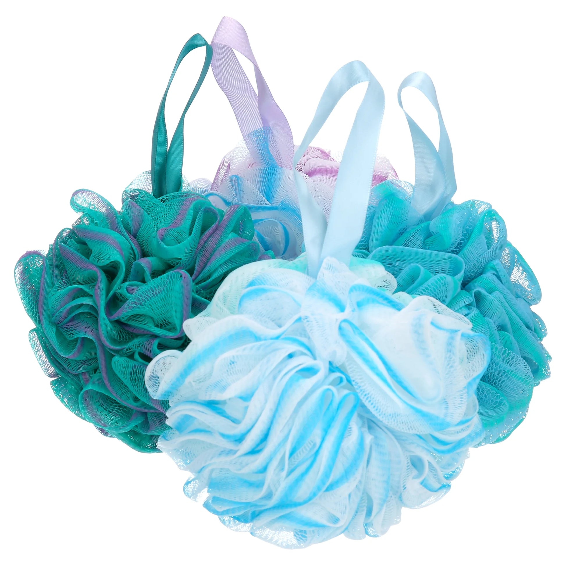 4 Pieces 75G Loofahs Shower Bath Sponges Exfoliating Loofah Wash Scrunchies Bath Sponges for Shower