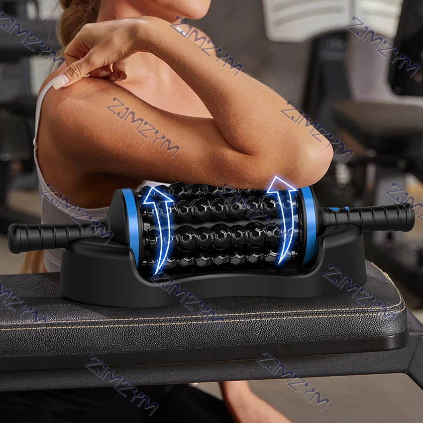 Cordless Roller Body Massager Muscle Fascia Relaxation Vibrators Home Fitness Exercise Abdominal and Leg Relaxation Relieve Pain