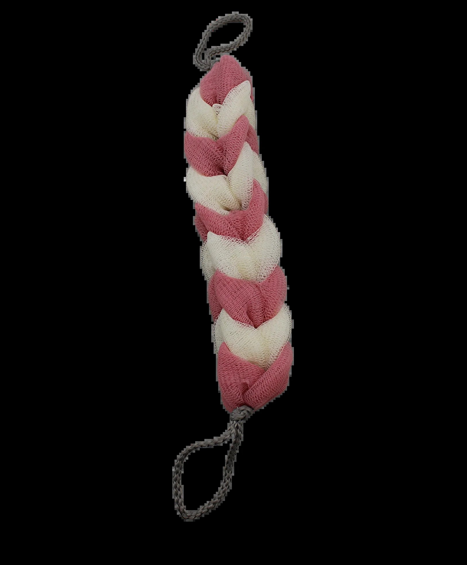 Set of 3 Pack Rope Bath Sponge Exfoliating Body Scrub Stretch Braided Loofah