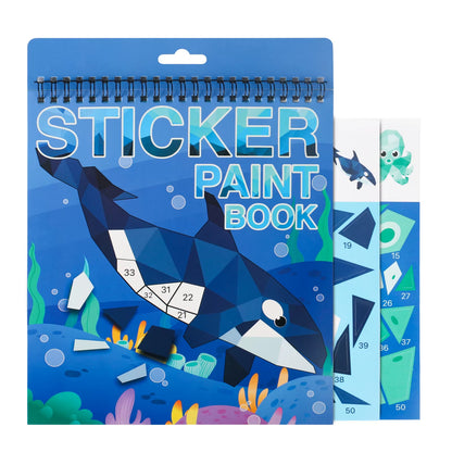 Sticker Book Crafts for Children Ages 4-8: Numbered Sticker Activity for Cognitive Development, Ideal for Gifts and Travel Entertainment
