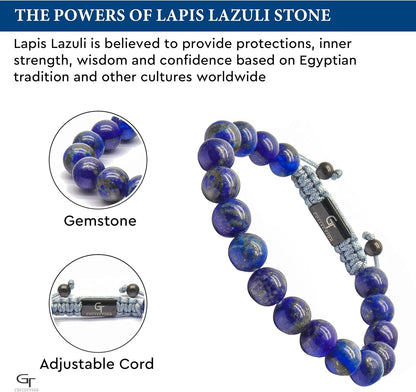 Men's Adjustable Beaded Bracelet