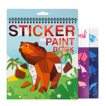Sticker Book Crafts for Children Ages 4-8: Numbered Sticker Activity for Cognitive Development, Ideal for Gifts and Travel Entertainment