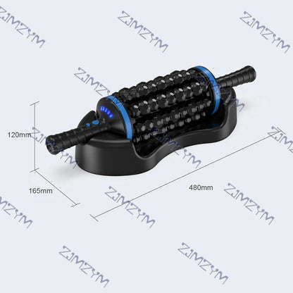 Cordless Roller Body Massager Muscle Fascia Relaxation Vibrators Home Fitness Exercise Abdominal and Leg Relaxation Relieve Pain