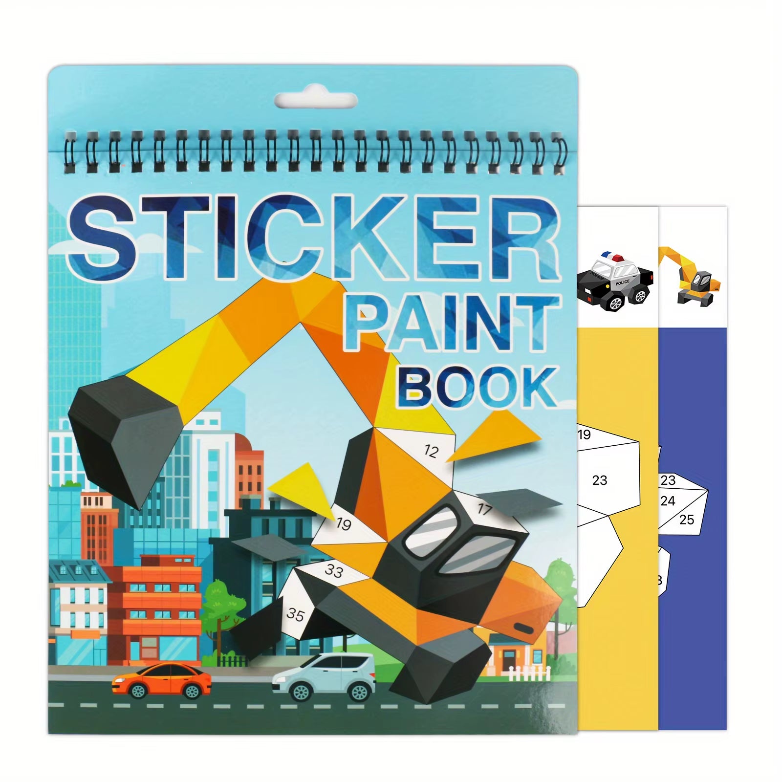 Sticker Book Crafts for Children Ages 4-8: Numbered Sticker Activity for Cognitive Development, Ideal for Gifts and Travel Entertainment