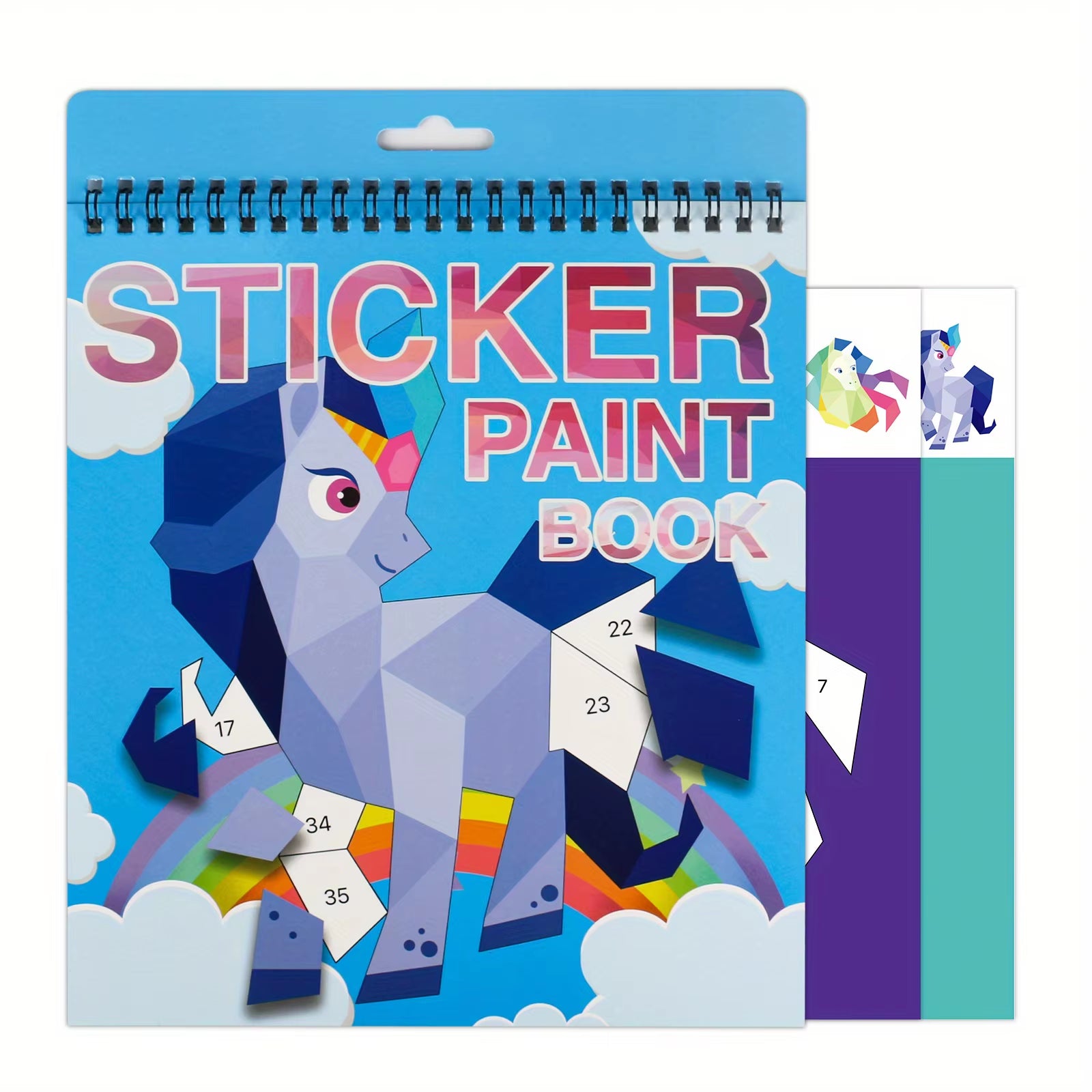 Sticker Book Crafts for Children Ages 4-8: Numbered Sticker Activity for Cognitive Development, Ideal for Gifts and Travel Entertainment