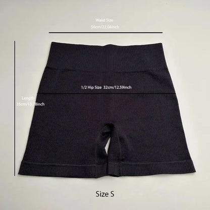 Women'S Yoga Shorts 3 Sports Seamless High-Waisted Sports Tights