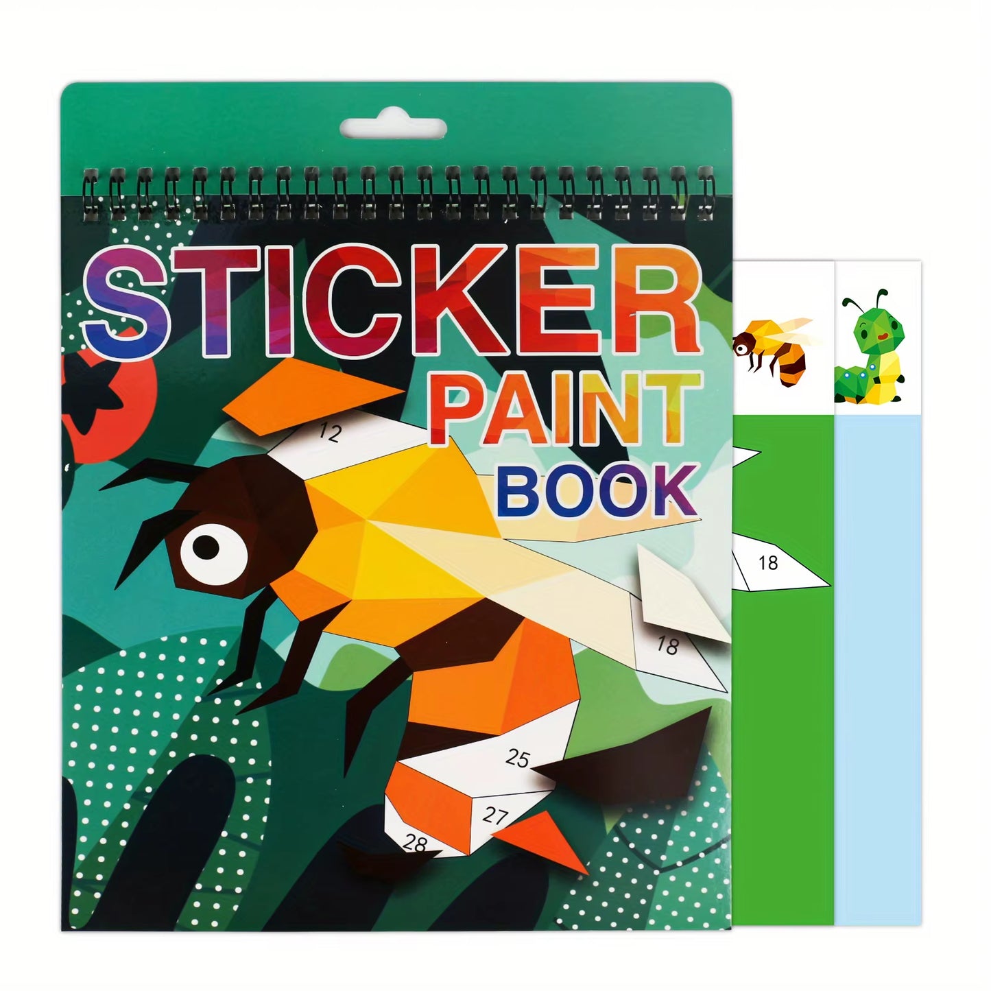 Sticker Book Crafts for Children Ages 4-8: Numbered Sticker Activity for Cognitive Development, Ideal for Gifts and Travel Entertainment