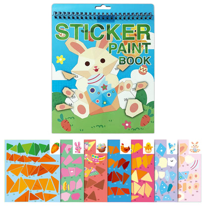 Sticker Book Crafts for Children Ages 4-8: Numbered Sticker Activity for Cognitive Development, Ideal for Gifts and Travel Entertainment