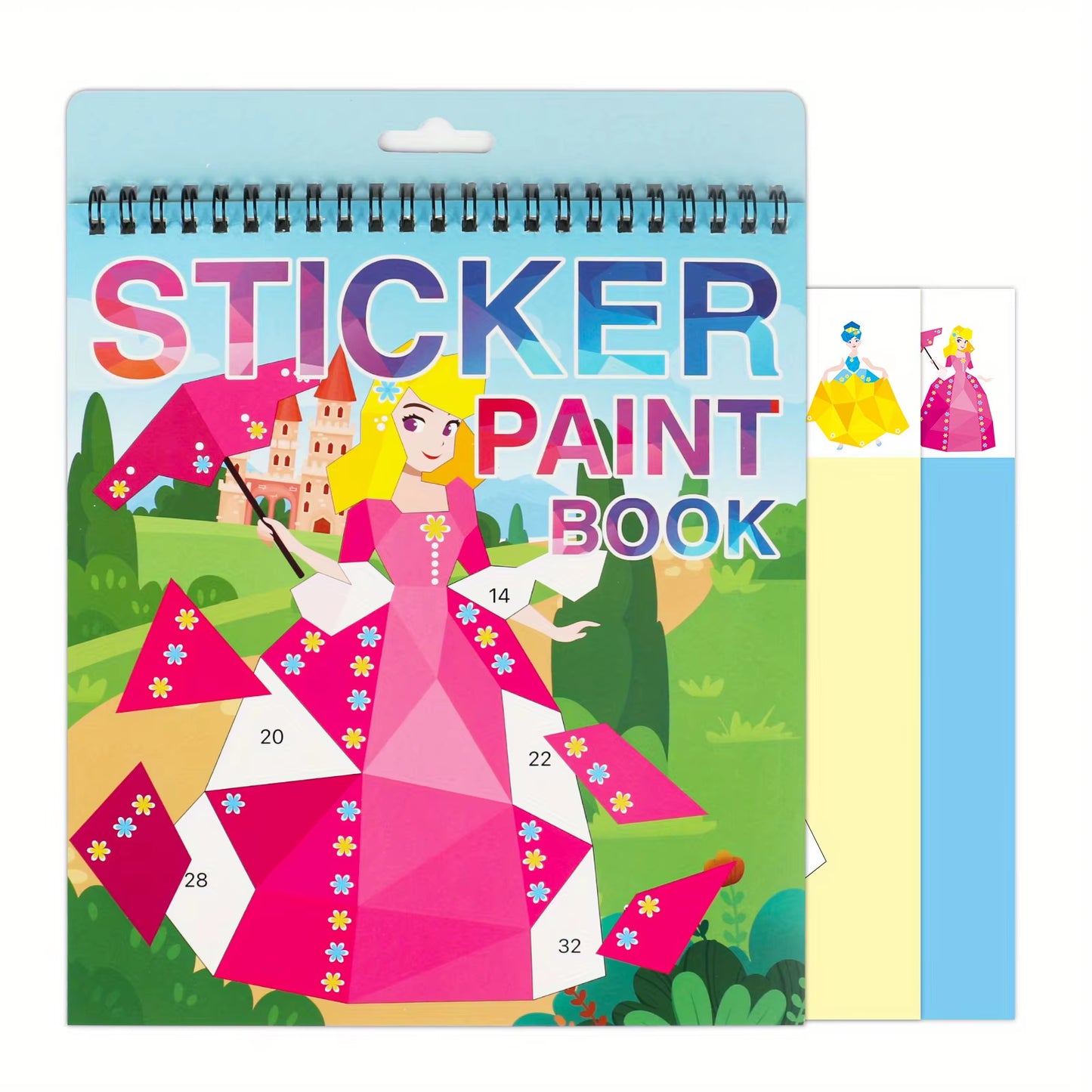 Sticker Book Crafts for Children Ages 4-8: Numbered Sticker Activity for Cognitive Development, Ideal for Gifts and Travel Entertainment