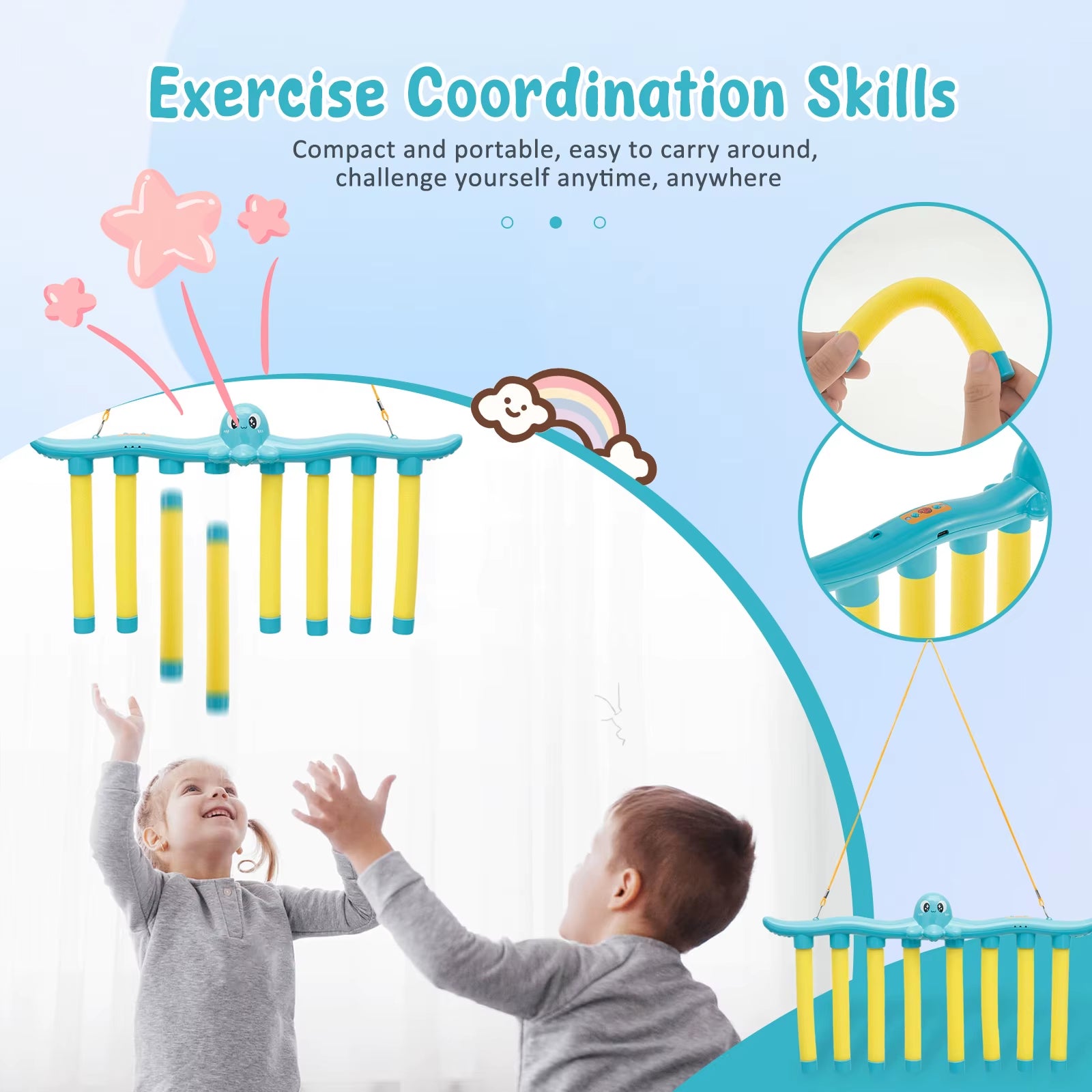 Falling Sticks Challenge: Educational Hand-Eye Coordination Toy for Kids - Parent-Child Interactive Game